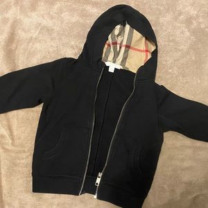 Burberry Black Hooded Jacket for Kids